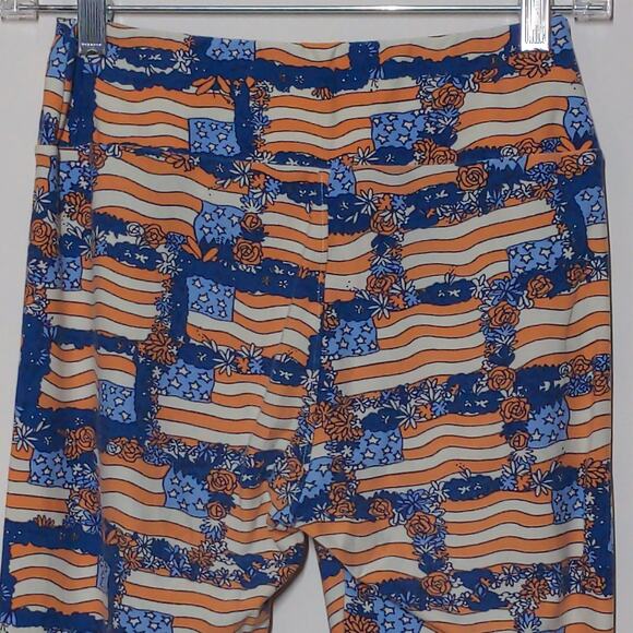 LuLaRoe Patriotic American Flag Print Leggings - One Size - Picture 3 of 9